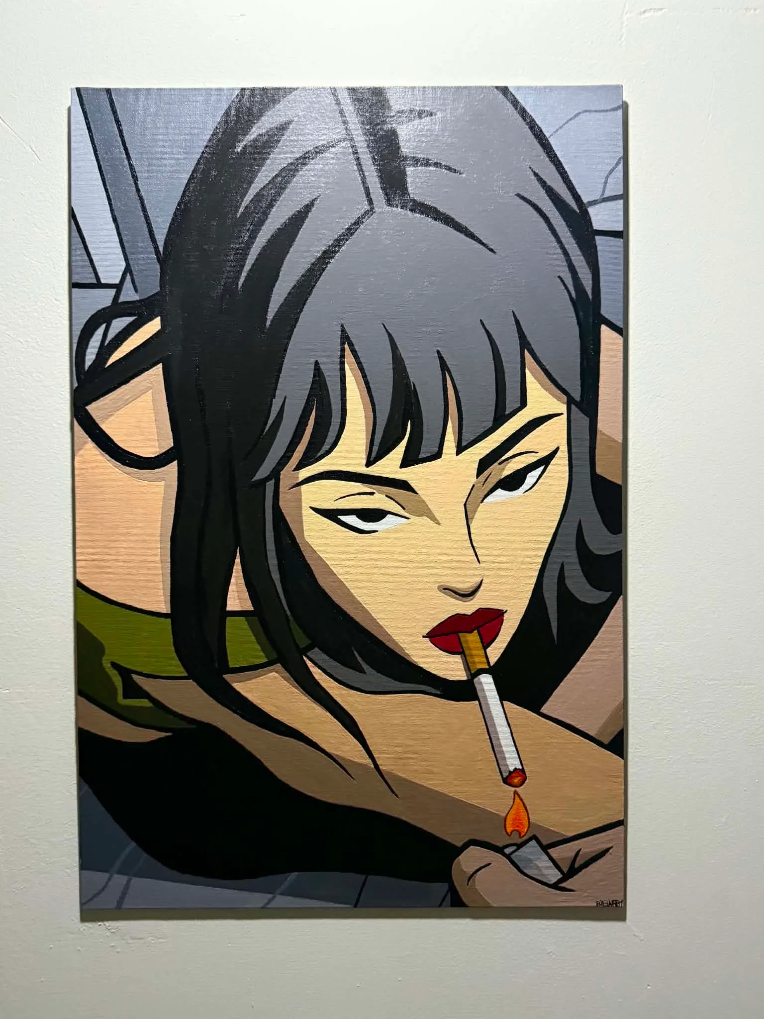 Dernière Taffe — Acrylique sur toile, 60 × 40 cm, 2026