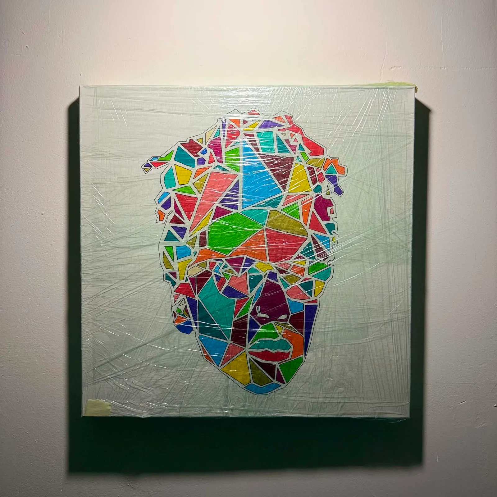Facette Wiz — Acrylique sur toile, 50 × 50 cm, 2020