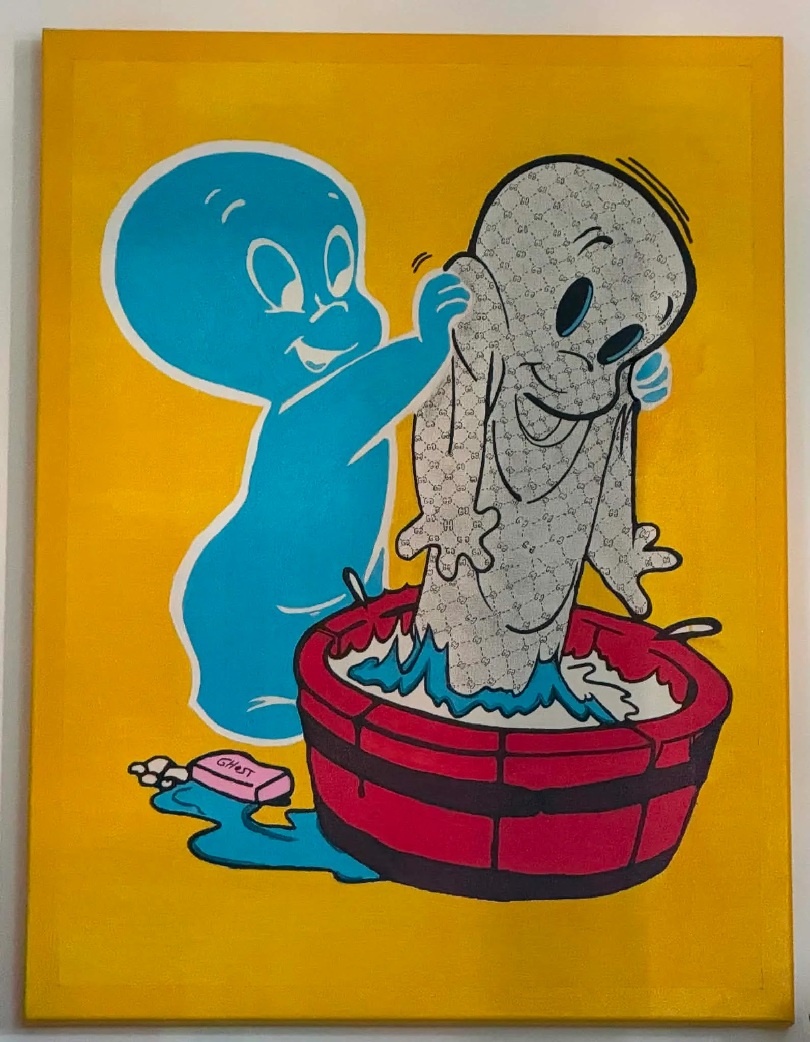 GHOST — Acrylique sur toile, 80 × 60 cm, 2021