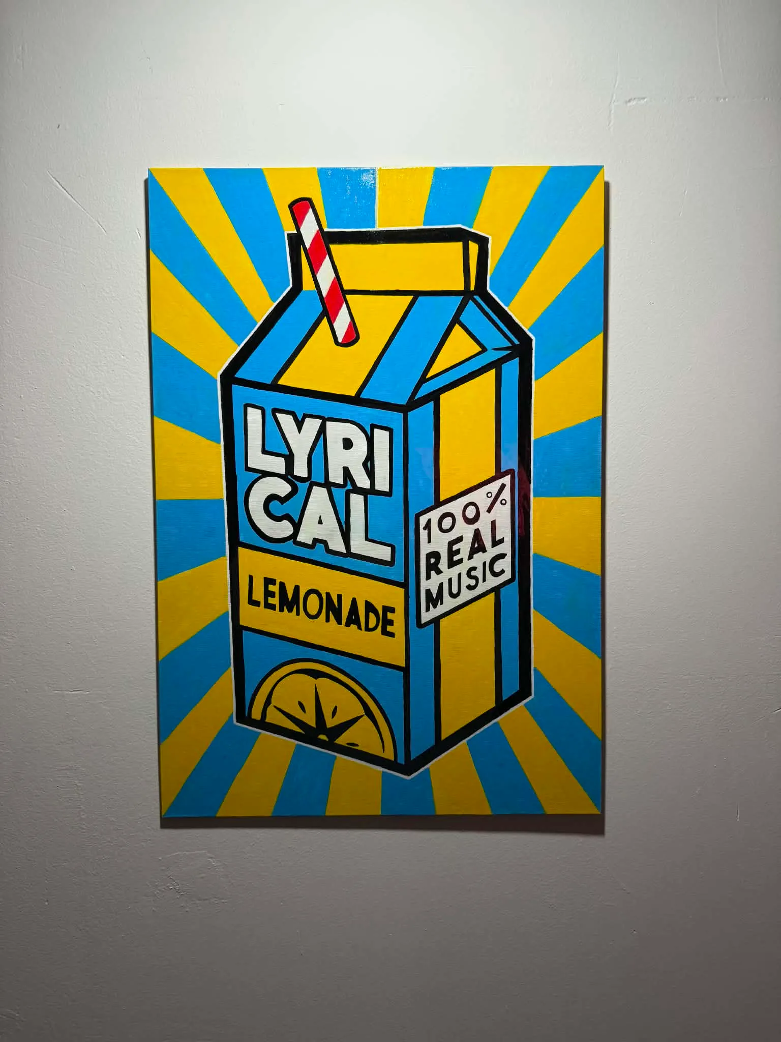 Lyrical Lemonade — Posca sur toile cartonnée, 60 × 40 cm 2026