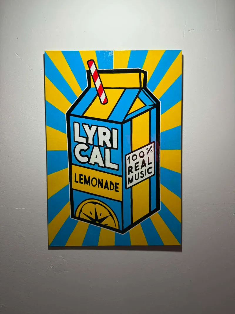 Lyrical Lemonade — Posca sur toile cartonnée, 60 × 40 cm 2026