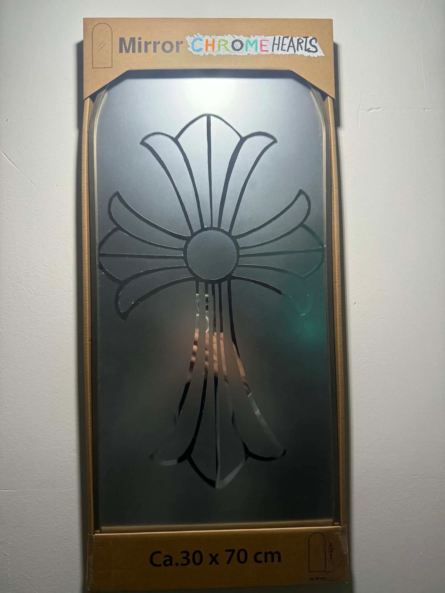 Miroir Chrome Hearts — Miroir décoratif, 70 × 30 cm, 2026
