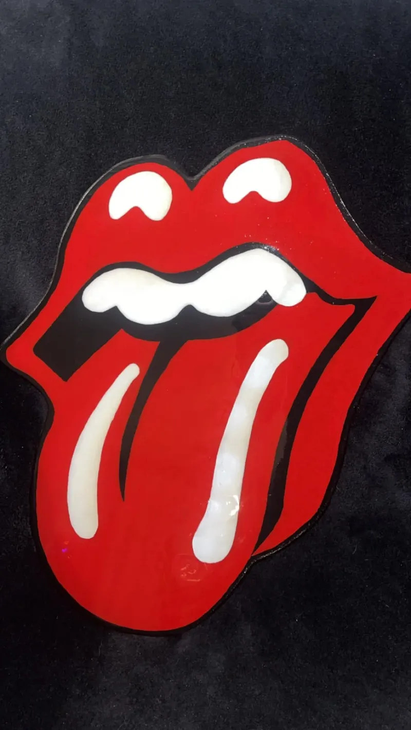 Tongue, Lick, Rock.